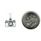 Sterling Silver Antiqued Camera Charm Pendant Jewelry 11mm x 13mm
